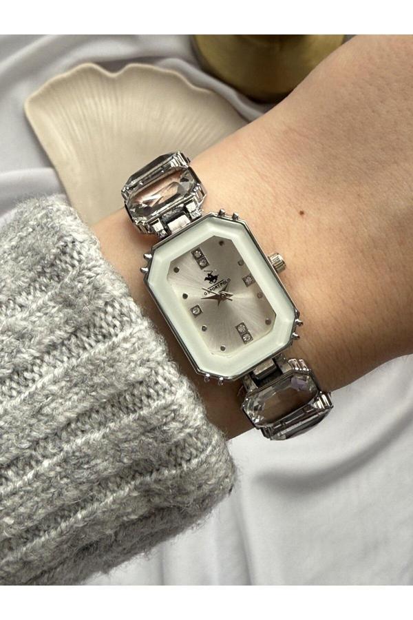 Atelier Emine Kesme Taşlı Tasarım Saat - Image 1