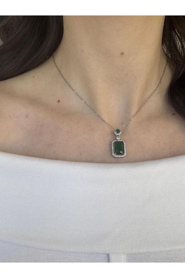 Atelier Emine Yeşil Zümrüt Kolye - Image 1