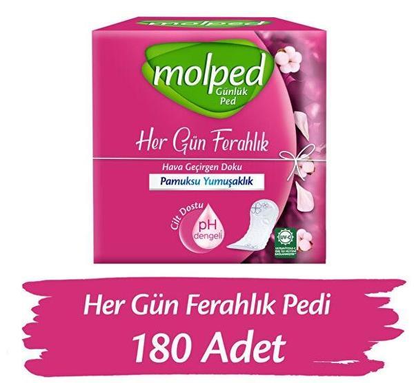 Molped İnce Günlük Ped Parfümsüz (180 Adet) - Image 1