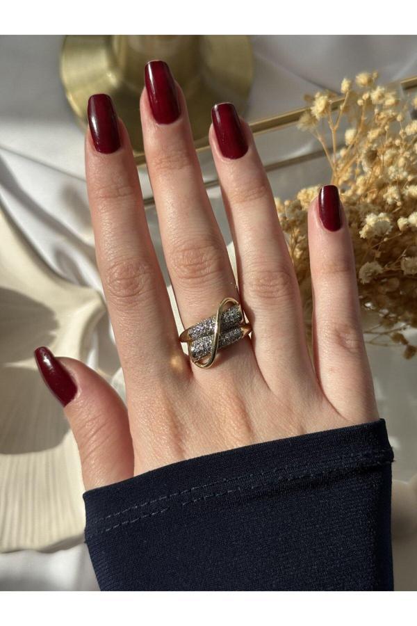 Atelier Emine Duble Zirkon Yüzük - Image 1