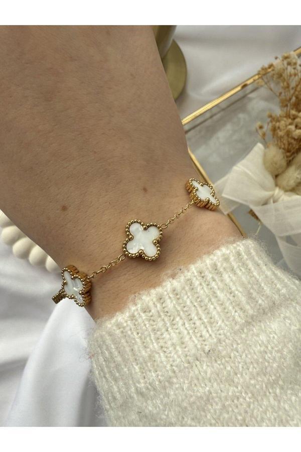 Atelier Emine Beş Yonca Detaylı Bileklik - Image 1