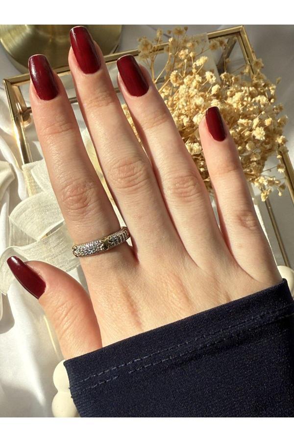 Atelier Emine Gold Yıldız Detaylı Yüzük - Image 1
