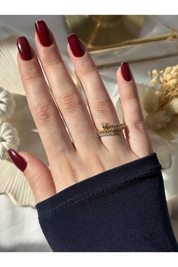 Atelier Emine Üçlü Ok Yüzük - Image 1