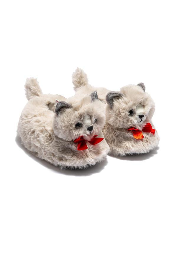 TWIGY TW SİSİ GRİ KADIN HAYVANLI PANDUF 36/41 - Image 1