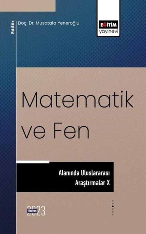 Matematik ve Fen Alanında Uluslararası Araştırmalar 10 - Eğitim Yayınevi - Image 1