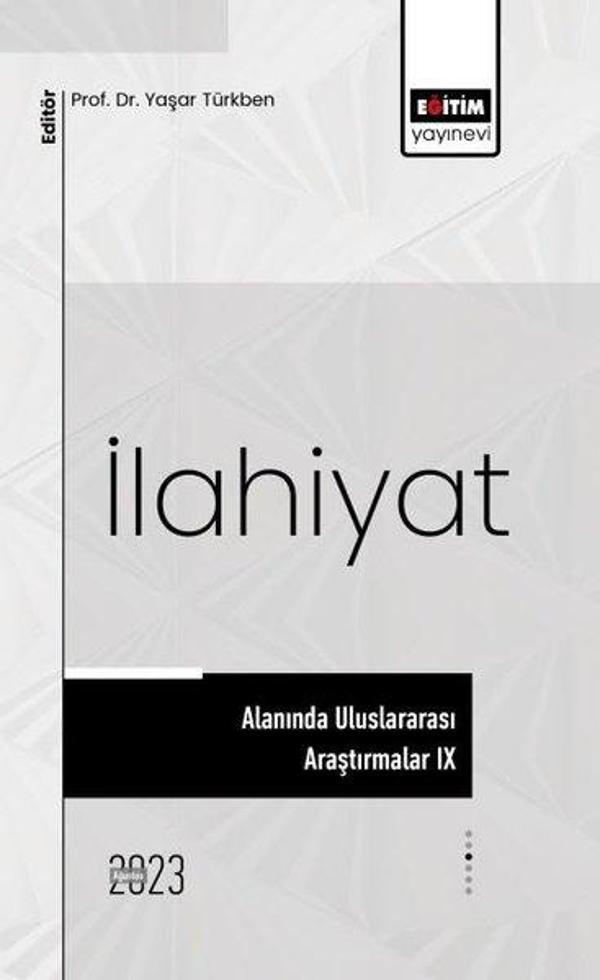 İlahiyat Alanında Uluslararası Araştırmalar 9 - Eğitim Yayınevi - Image 1