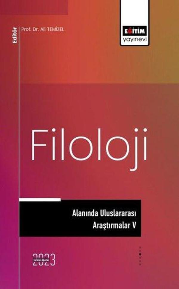 Filoloji Alanında Uluslararası Araştırmalar 5 - Eğitim Yayınevi - Image 1