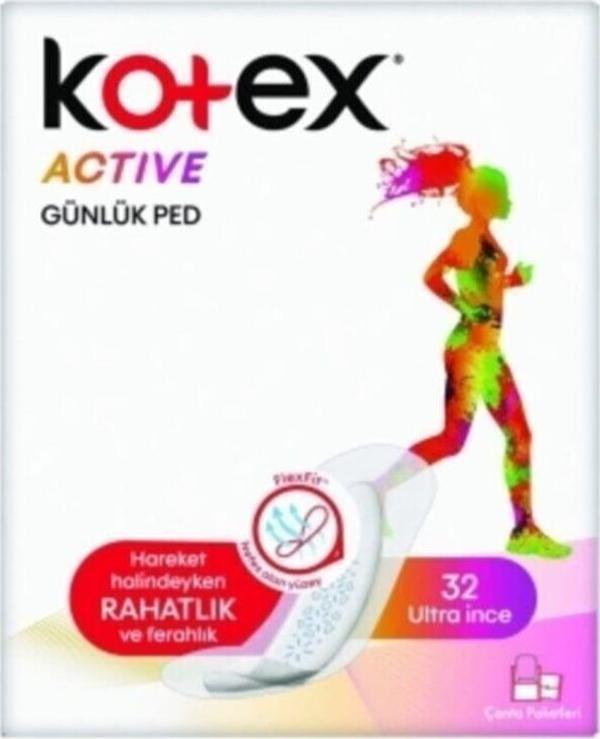 Kotex Aktive Günlük 32 Li Ped - Image 1