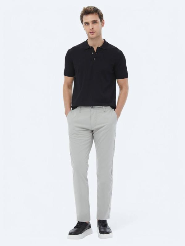 Taş Dokuma Slim Fit Casual Pantolon - Image 1