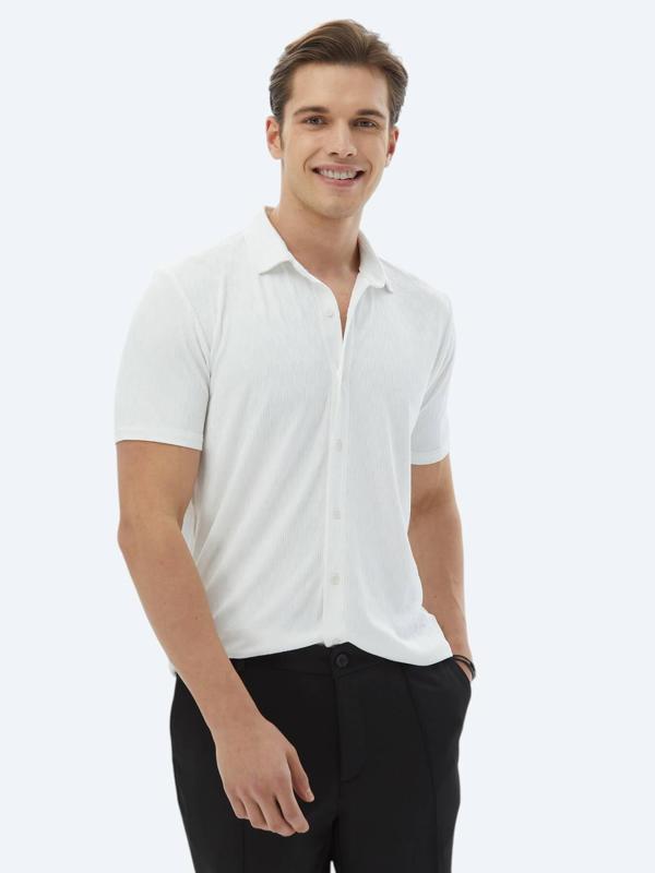 Ekru Regular Fit Casual Gömlek - Image 1