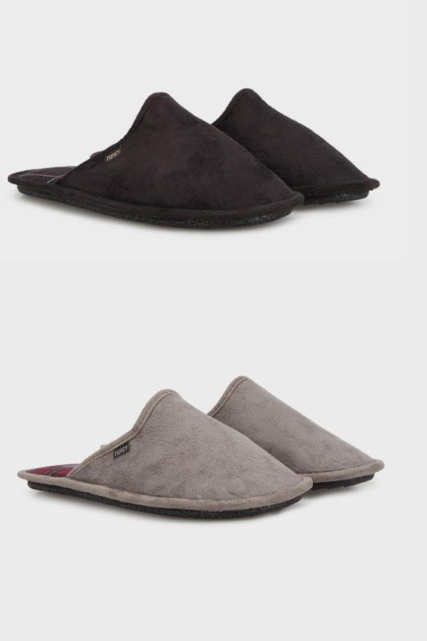 Twigy Tw Cf Pro 2'li Paket Ev Erkek Terlik AA0598CFS2 SİYAH-GRİ - Image 1