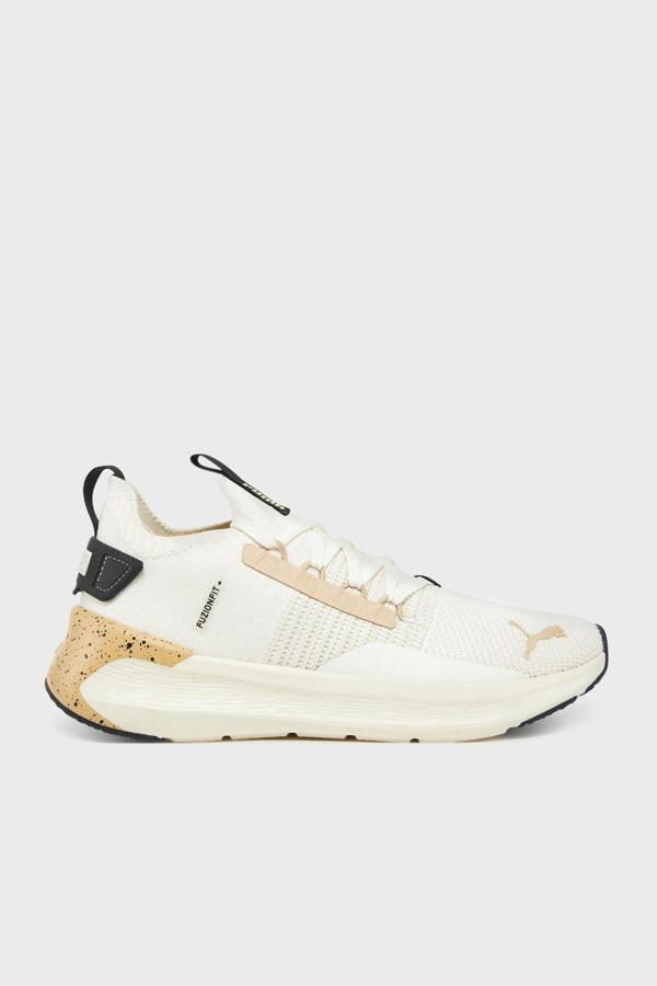 Puma Softride Symmetry Marble Logolu Kalın Taban Sneaker Bayan Ayakkabı 31148301 Ekru-Kum - Image 1