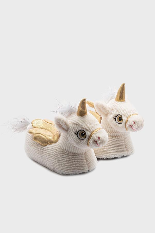 Twigy Tw Lio Sessiz Taban Hayvanlı Bayan Panduf EE0559 BEYAZ - Image 1