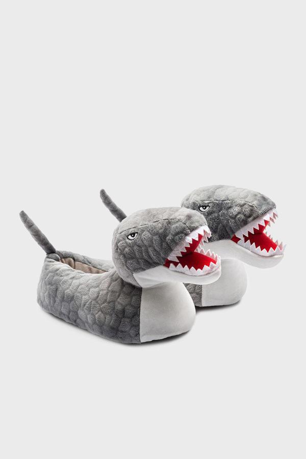 Twigy Tw Tireks Sessiz Taban Hayvanlı Erkek Çocuk Panduf EE0565 GRİ - Image 1