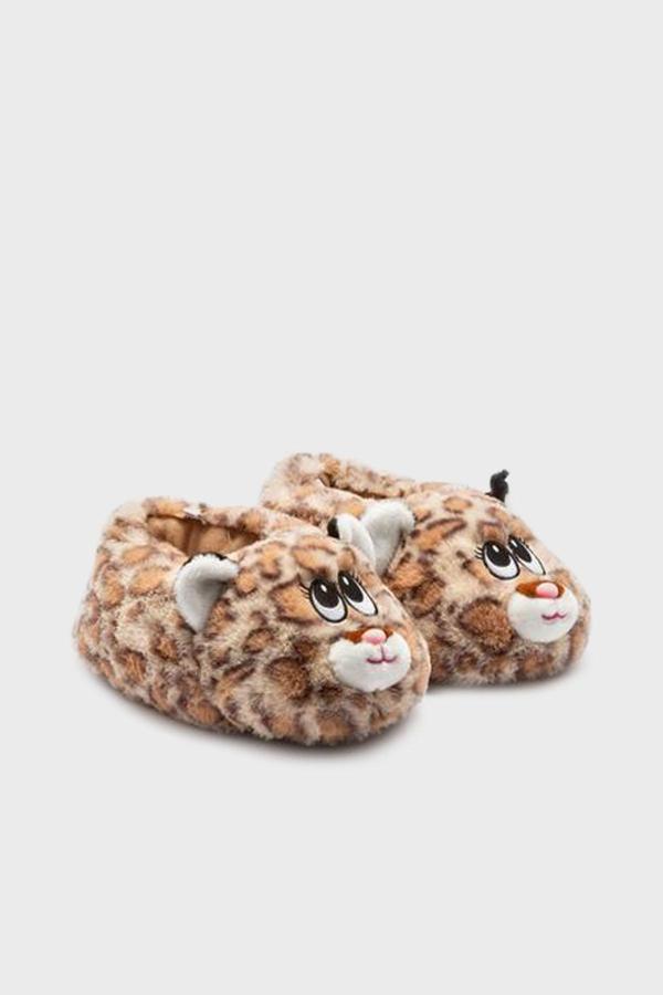 Twigy Tw Tigy Sessiz Taban Kız Çocuk Panduf CC0621 KAHVE - Image 1