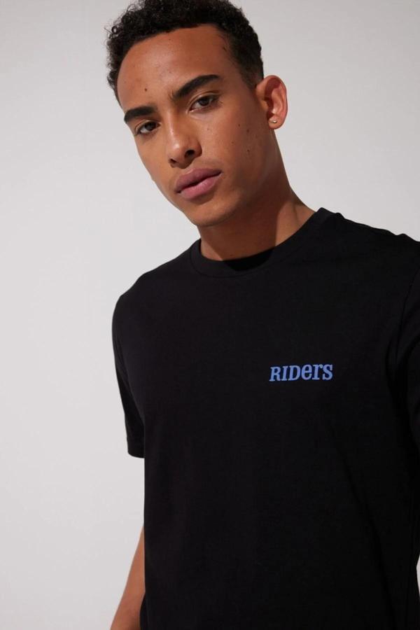 Lee Pamuklu Regular Fit Bisiklet Yaka Erkek T Shirt L231716 001 SİYAH - Image 1