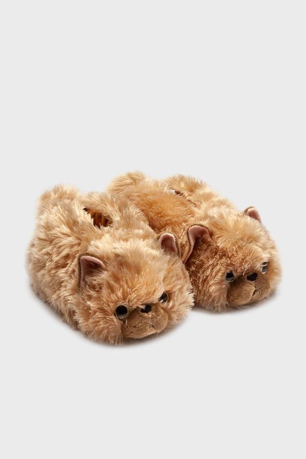 Twigy Tw Kedi-2 Sessiz Taban Bayan Panduf CC0615 KAHVE - Image 1