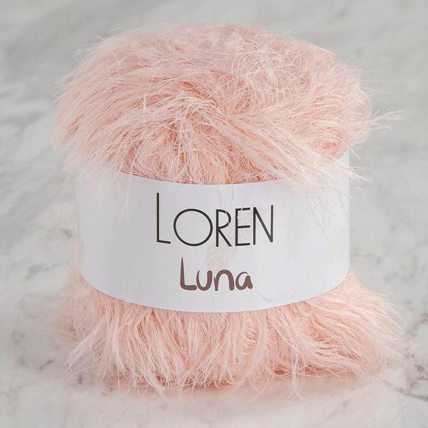 Loren Luna Tavşan Tüyü Açık Pembe El Örgü İpi - R100 - 34003 - Image 1