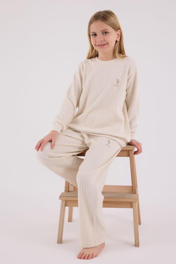 U.S. Polo Assn Eşofman Takımı US2328-4 Bej - Image 1