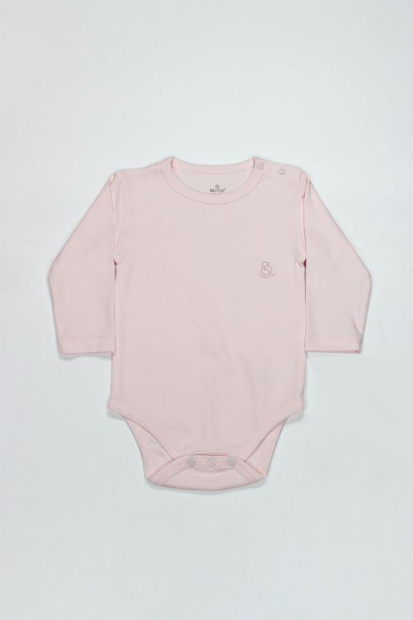 Bistyle Natural Basic Style Uzun Kol Body 17104 Pembe - Image 1