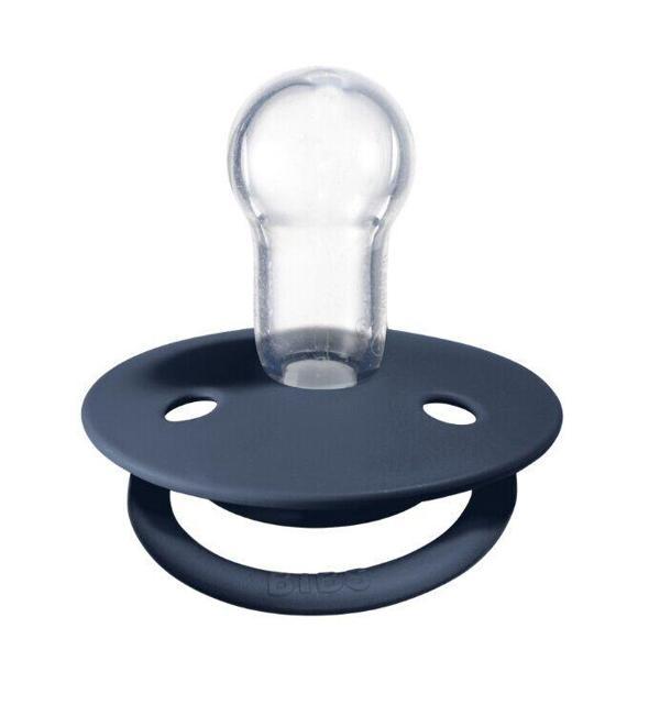 Bibs De Lux Silikon Emzik 0-36 Ay Steel Blue - Image 1