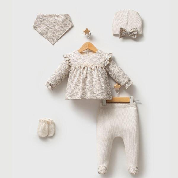 Tongs Baby Little Honey 5'li Hastane Çıkışı 5632 Ekru - Image 1