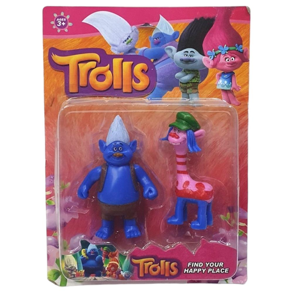 Trolls Yağmur Ormanı Şans Bebekleri 2 li Figür - TBG256562 - Image 1