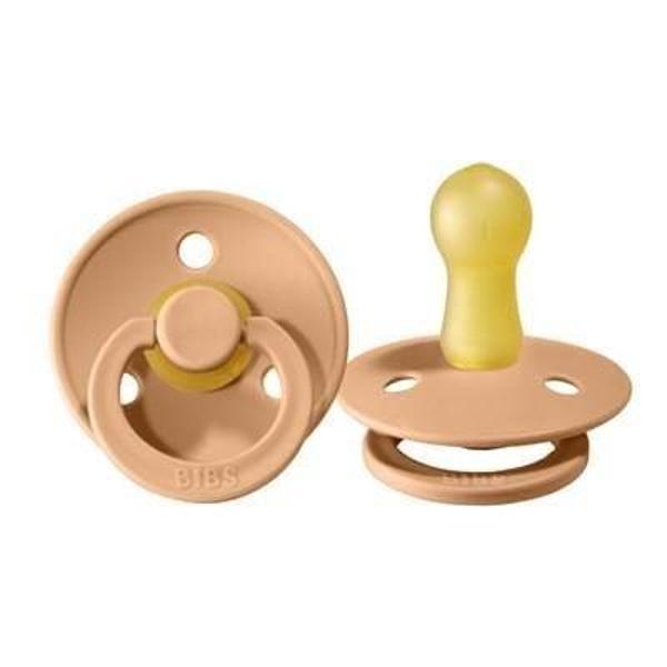 Bibs Colour Kauçuk Emzik 6-18 Ay Peach - Image 1