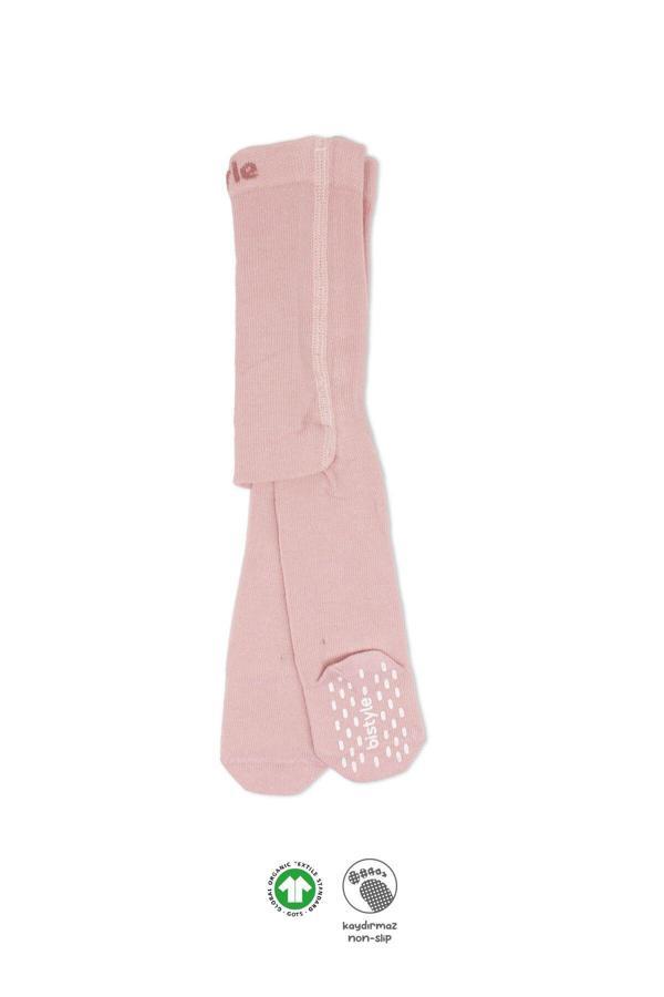 Bistyle Penye Kaymaz Külotlu Çorap 50109 Pembe - Image 1