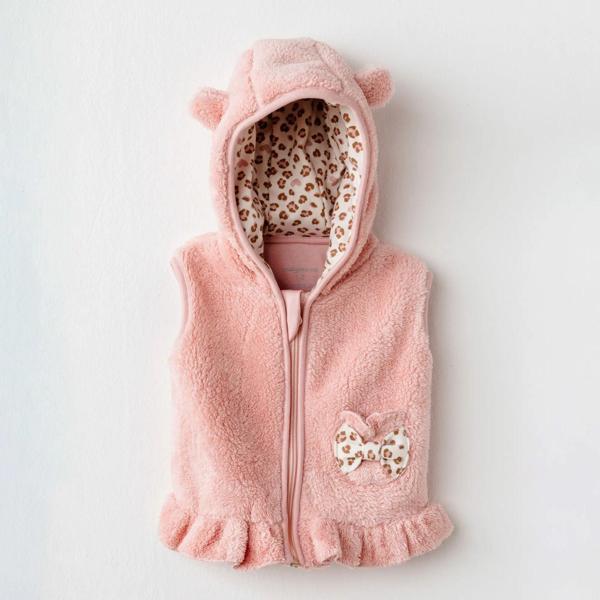 Andywawa AC26234 Little Leopard Yelek Pink - Image 1