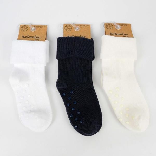 Katamino Eser Abs'li Erkek Bebek Soket K46280 Asorti - Image 1