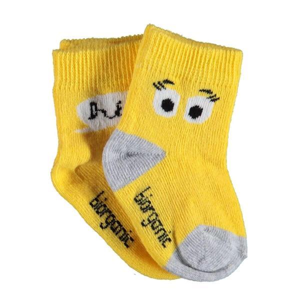 Bibaby Biorganic Hi Kız 2'Li Çorap 68403 Sarı - Image 1