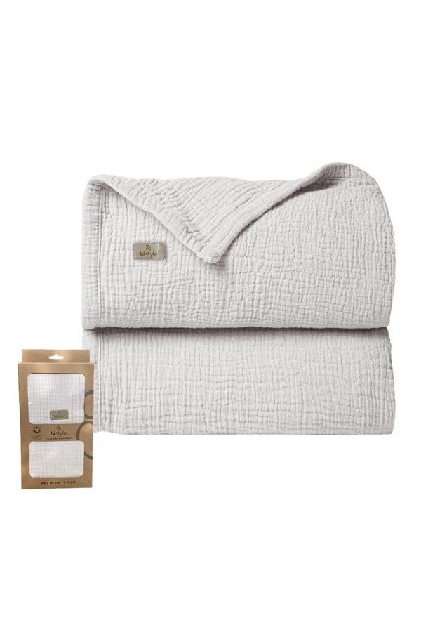 Bistyle Müslin Battaniye 120x120 Cm 70101 Taş - Image 1