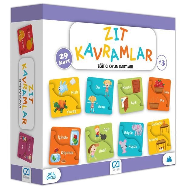 Games Zıt Kavramlar Eğitici Oyun Kartları 29 Kart 5045 - Image 1