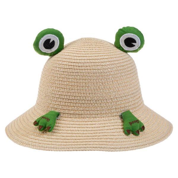 Kitti Bebe Hasır Şapka ( 2-6 Yaş ) Y24700-05 Orta Bej - Image 1