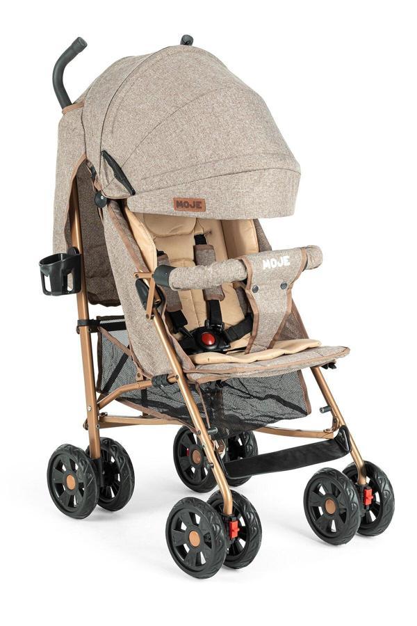 Moje Strong Baston Bebek Arabası Gold Kahve - Image 1