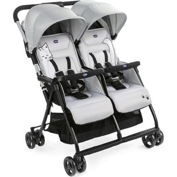 Chicco Ohlala Twin İkiz Bebek Arabası Silver - Image 1