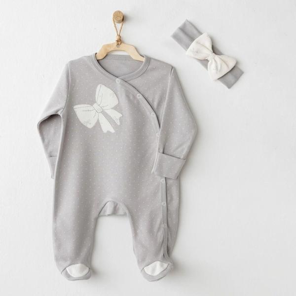 Andywawa AC26254 Baby Bow Bliss Tulum Takım Grey - Image 1
