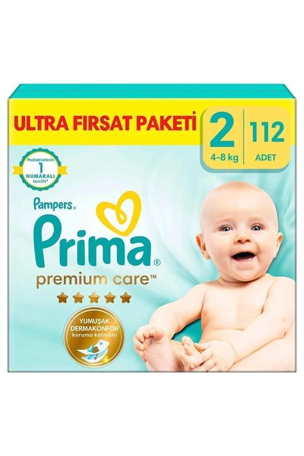Prima Premium Care Bebek Bezi Fırsat Paketi 2 Beden 112 Adet - Image 1