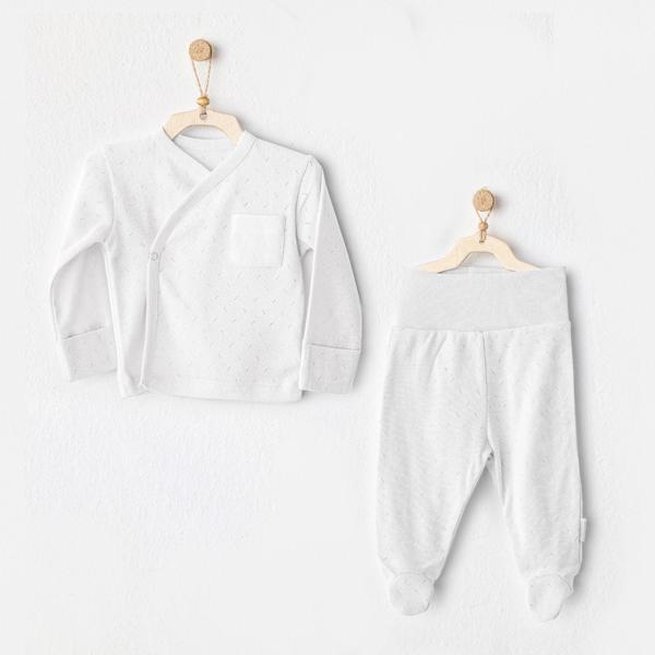 Andywawa AC25557 Side Snap Set 2'Li Zıbın Takım White - Image 1