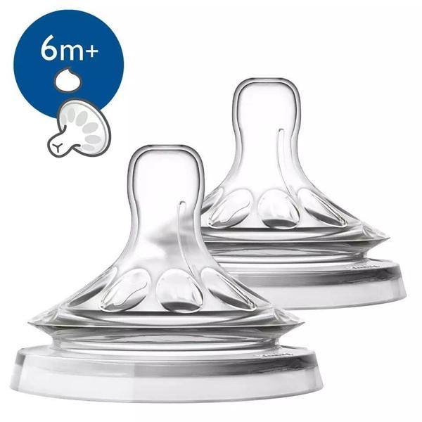 Philips Avent Natural Biberon Emziği Y Kesik 6 Ay+ 2'Li - Image 1