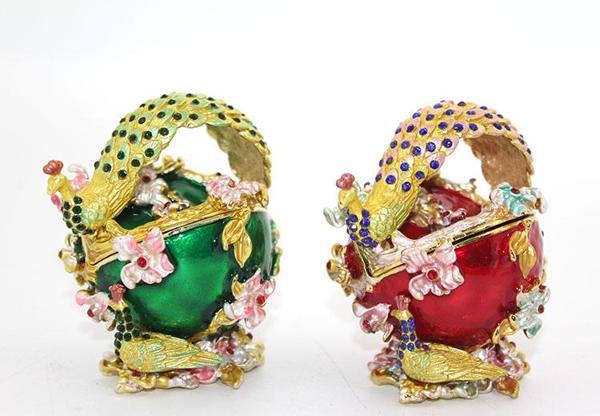 Swarovski Taşlı Tavuskuşu Kutu  - Image 1