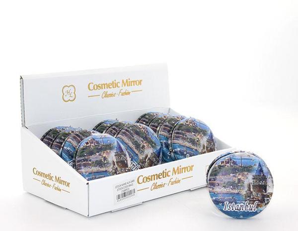 Taşlı İstanbul Tasarımı El Aynası Kalın Model 14  - Image 1