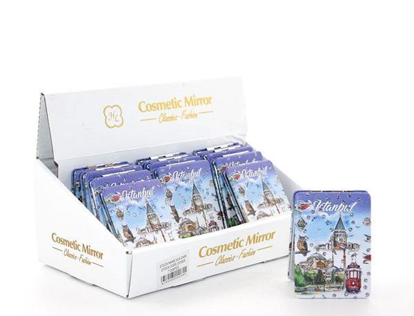 Taşlı İstanbul Tasarımı El Aynası İnce Model 24 - Image 1