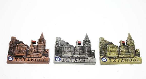 Metal İstanbul Temalı Yöresel Magnet Model 3  - Image 1