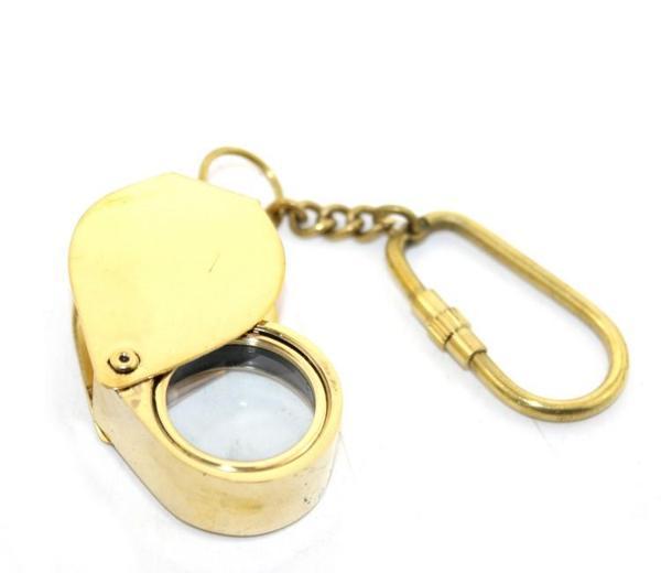 Pirinç Büyüteç Anahtarlık Model 2  - Image 1