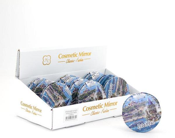 Taşlı İstanbul Tasarımı El Aynası İnce Model 19 - Image 1