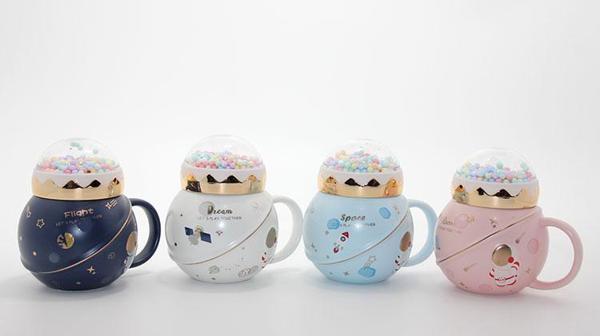 Üstü Renkli Toplu Porselen Kupa Bardak  - Image 1