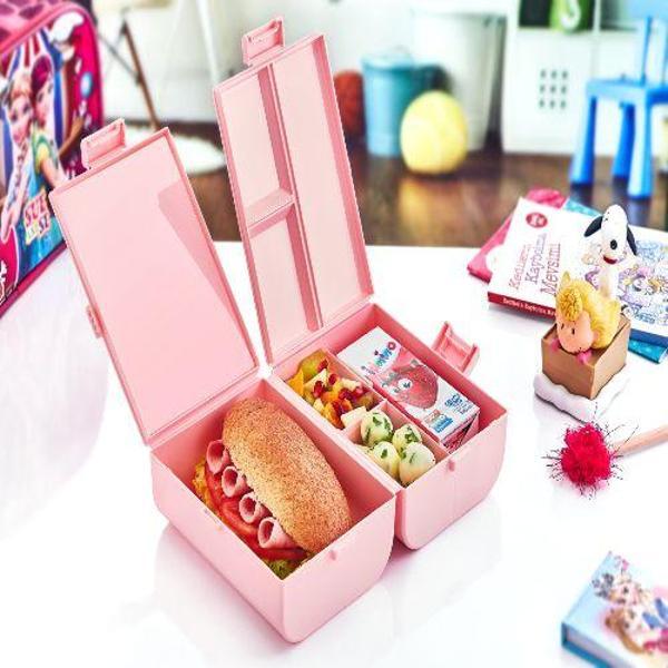 Çift Kapaklı Bölmeli Beslenme Kabı  - Image 1