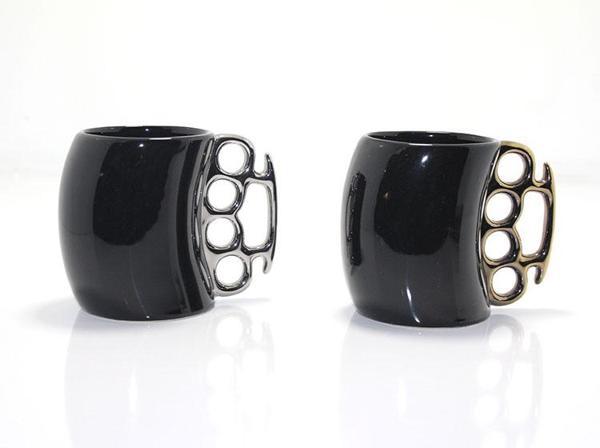 Porselen Muşta Tasarımlı Kupa Bardak  - Image 1